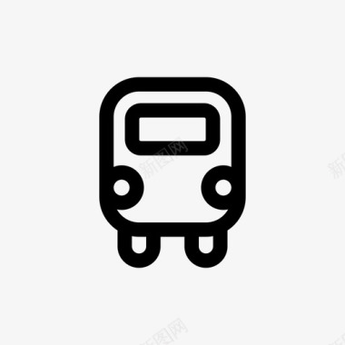 公共交通标识公共汽车公共交通交通图标图标