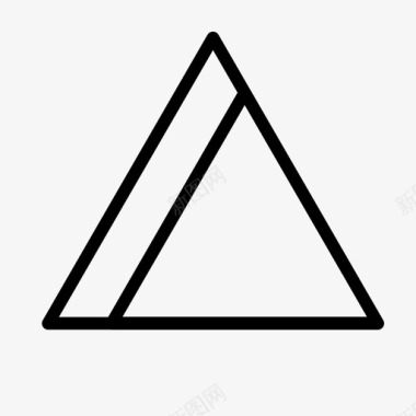 三角形抽象的几何的图标图标