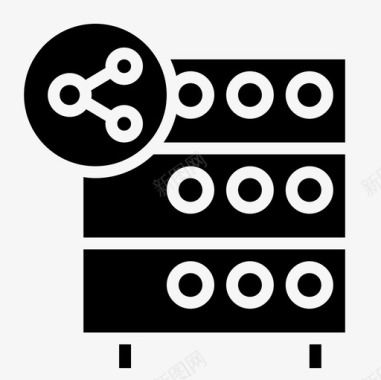 服务器数据库文件机架图标图标