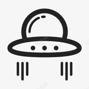 碟片飞碟外星人飞船图标图标