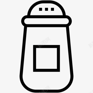 盐瓶潮汐盐罐图标图标