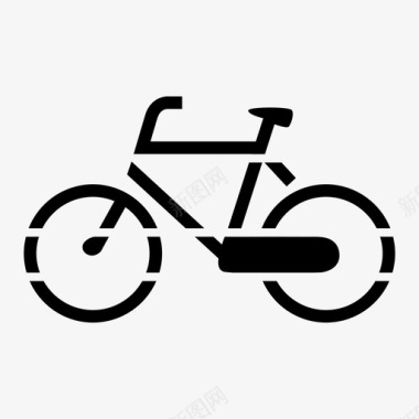自行车自行车道荷兰语图标图标