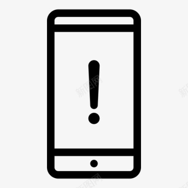 移动电话警告移动电话iphone图标图标