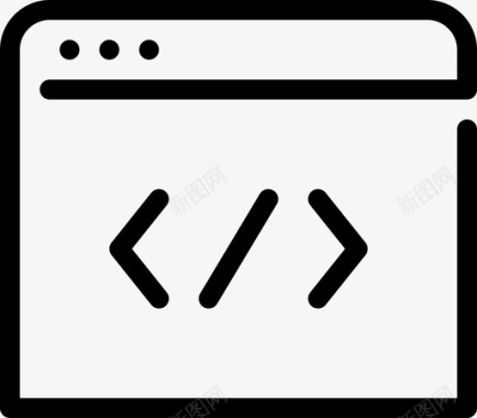 网站代码代码浏览器html图标图标