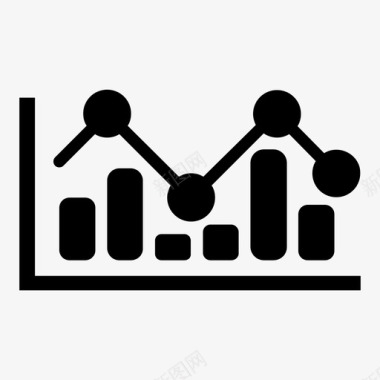 数据信息表格条形图统计报告图标图标