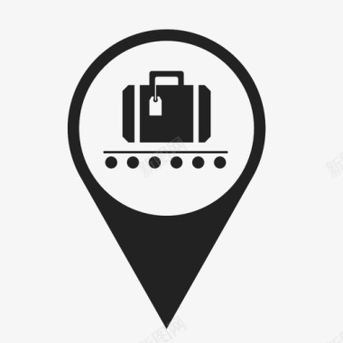 行李机场手提箱图标图标