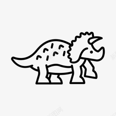 短尾目动物恐龙已灭绝图标图标