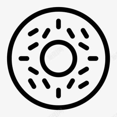 甜甜圈百吉饼饼干图标图标