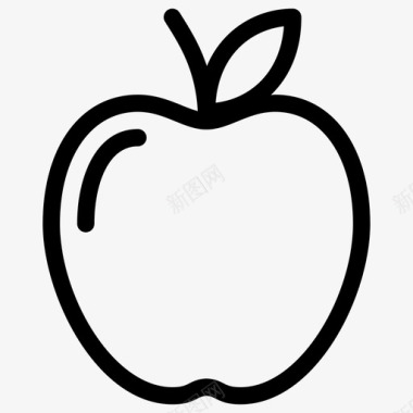 苹果新鲜水果图标图标
