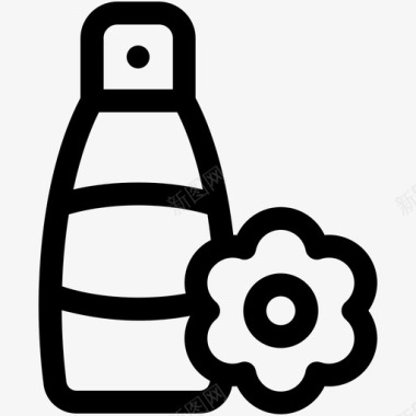 乳液护发素油瓶图标图标