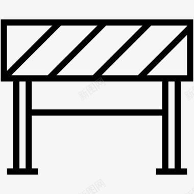 障碍物建筑障碍物道路障碍物图标图标