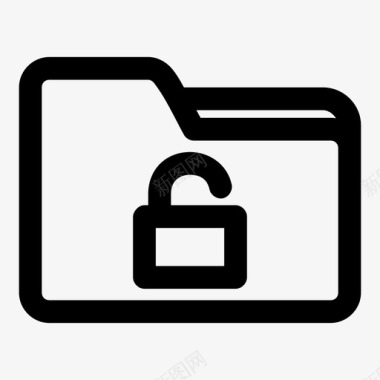 存储解锁文件夹数据存储数据库图标图标