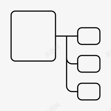 等级分化等级建筑网络图标图标