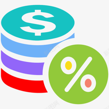 图标下载利润率硬币利息图标图标