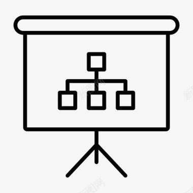 国学教学屏幕结构显示投影演示图标图标