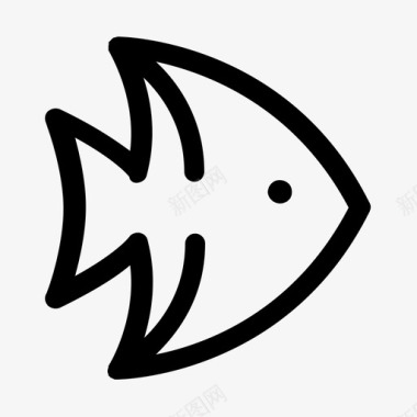 鱼神仙鱼海鱼图标图标