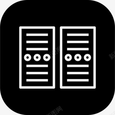 服务器cpu数据网络图标图标