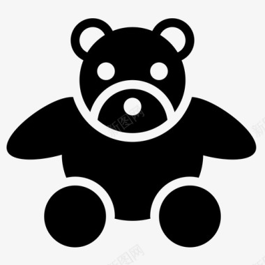 玩具熊儿童软图标图标