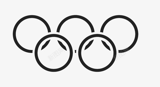 奥运会五环奥林匹克标志图标图标