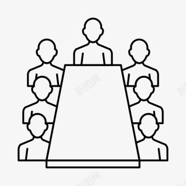 小组领导会议商务小组图标图标
