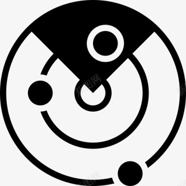 近距离扫描导航雷达图标图标