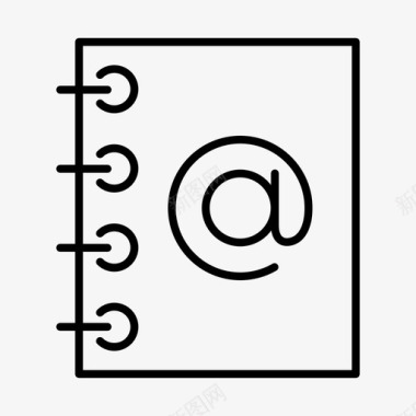 电话地址电子邮件地址簿笔记本电话图标图标