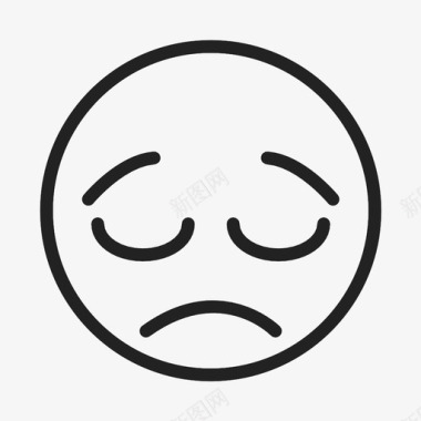 悲伤表情抱歉图标图标