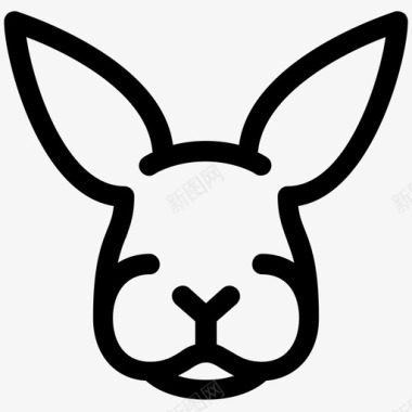 兔子兔子耳朵胖子图标图标