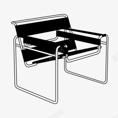 瓦西里椅建筑包豪斯图标图标