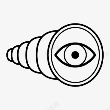 望远镜眼睛眼神图标图标