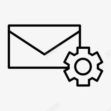 电子邮件电子邮件设置信封信件图标图标