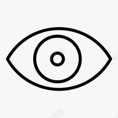 瞳孔眼睛视图显示图标图标