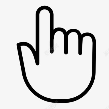 移动手指指示鼠标点击互联网手图标图标