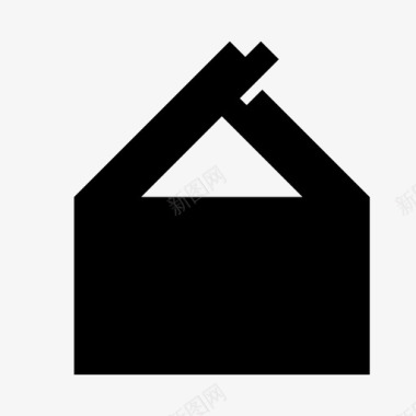 黑色房子房子黑色家图标图标