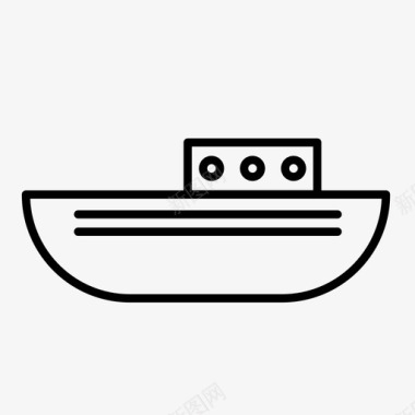 游船海上轮船图标图标