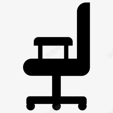 转椅老板椅办公图标图标