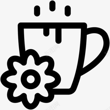 花草茶杯子饮料图标图标
