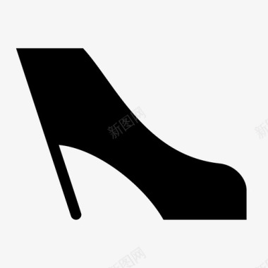 高跟鞋女士鞋子图标图标