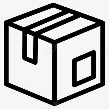 包装箱包装箱纸板箱图标图标