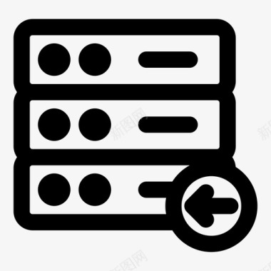 服务器托管导入共享托管共享存储图标图标