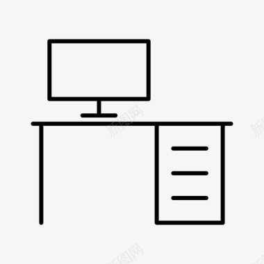 机构办公桌机构办公室图标图标