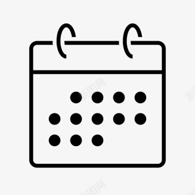 日期新鲜日历日期事件图标图标