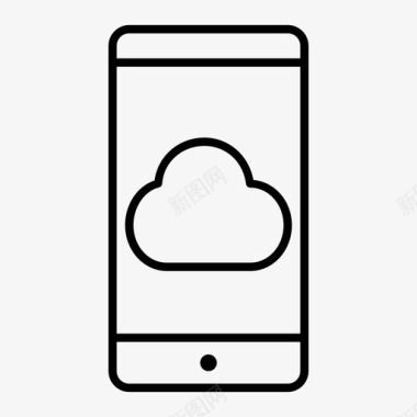 安卓模型手机云智能手机安卓手机图标图标