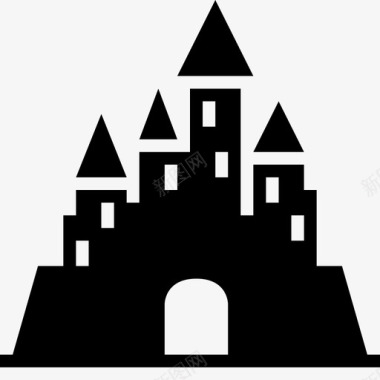 吸血鬼城堡城堡鬼魂宫殿图标图标