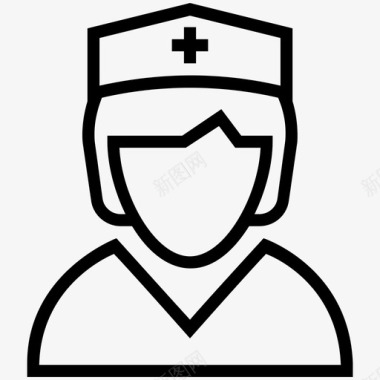 护士头像女护士图标图标