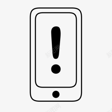安卓系统手机移动警报手机通知图标图标