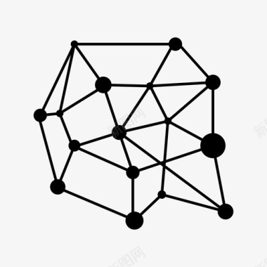 网络图标免抠png图片区块链去中心化网络化图标图标