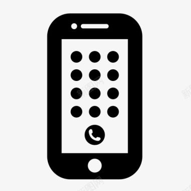 智能手机号码广告电话号码智能手机显示屏图标图标