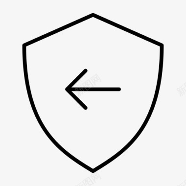 前盾防病毒安全徽章图标图标
