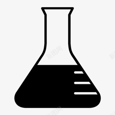烧杯锥形烧瓶烧杯化学图标图标